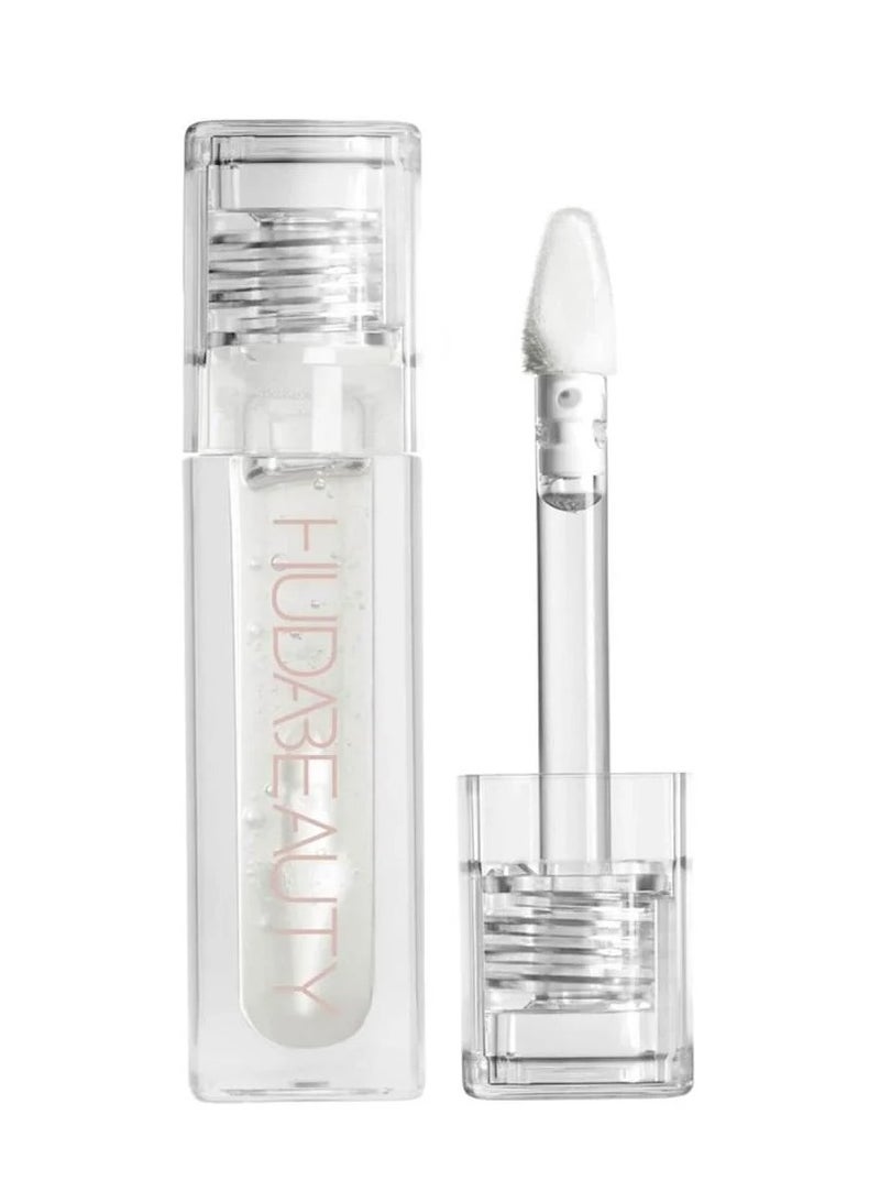 Huda BEAUTY Faux Filler Shiny Non-Sticky Lip Gloss Glassy - Clear 0.13FL.OZ / 3.9ml - Image 1
